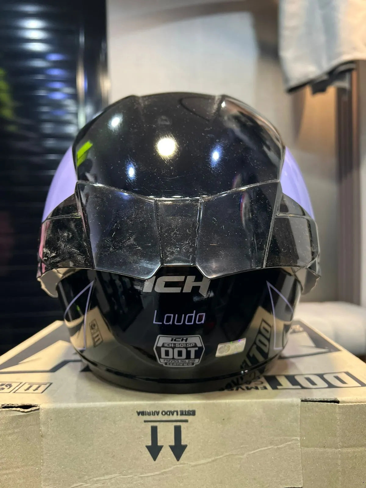 Casco Cerrado ICH 501SP Lauda Morado