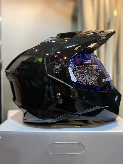 Casco X One MX328 DV Solid Negro Brillo