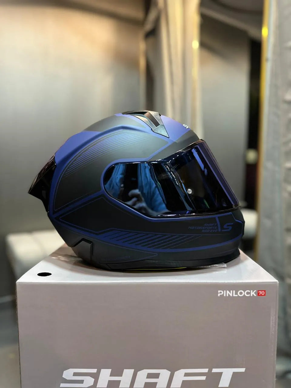 Casco Integral SHAFT 560 Evo Blocked Azul