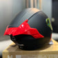 Casco X One 500RS Solid Negro Rojo