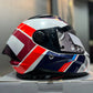 Casco SPARTAN Panther SV Valve Blanco Naranja