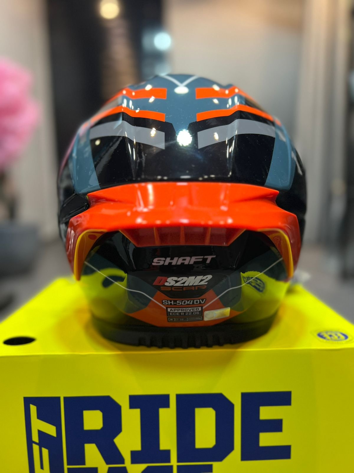 Casco Integral SHAFT 504DV Scar Naranja