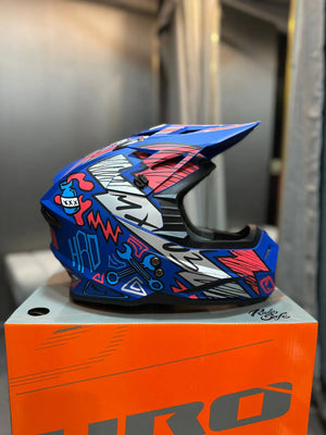 Casco HRO MX03 Racing Team Azul