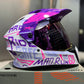 Casco Cross HRO MX340 DV Stripe Morado Rosado