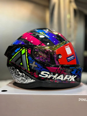 Casco SHARK Skwal i3 Hellcat Rojo Azul
