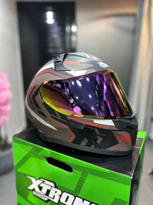 Casco Integral XTRONG Ranger Lineal Rojo