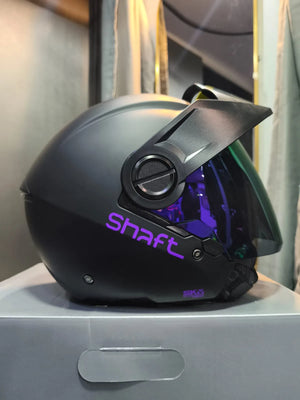 Casco SHAFT 212 Solid Negro Morado