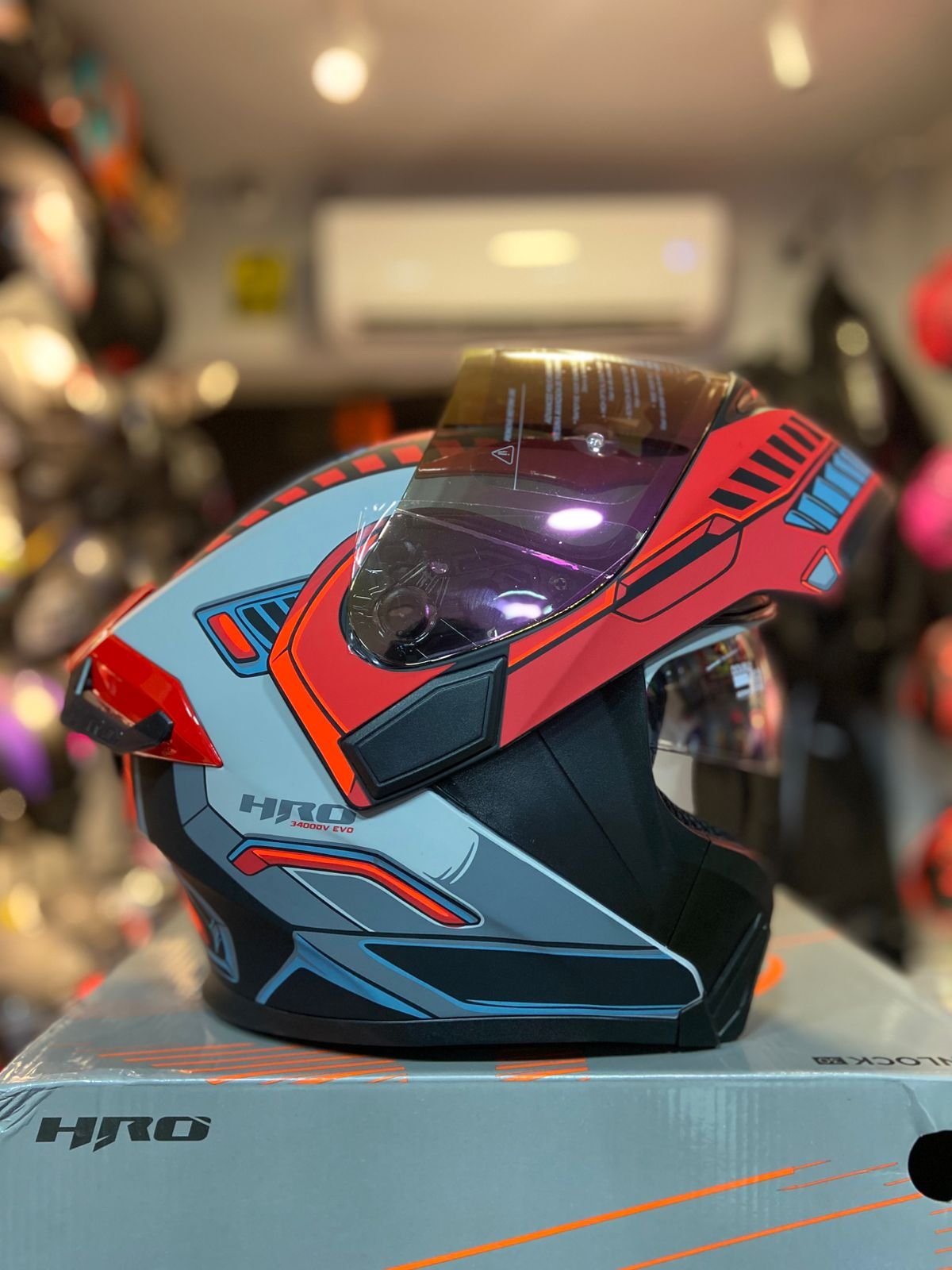 Casco Abatible HRO 3400DV Evo Rover Rojo