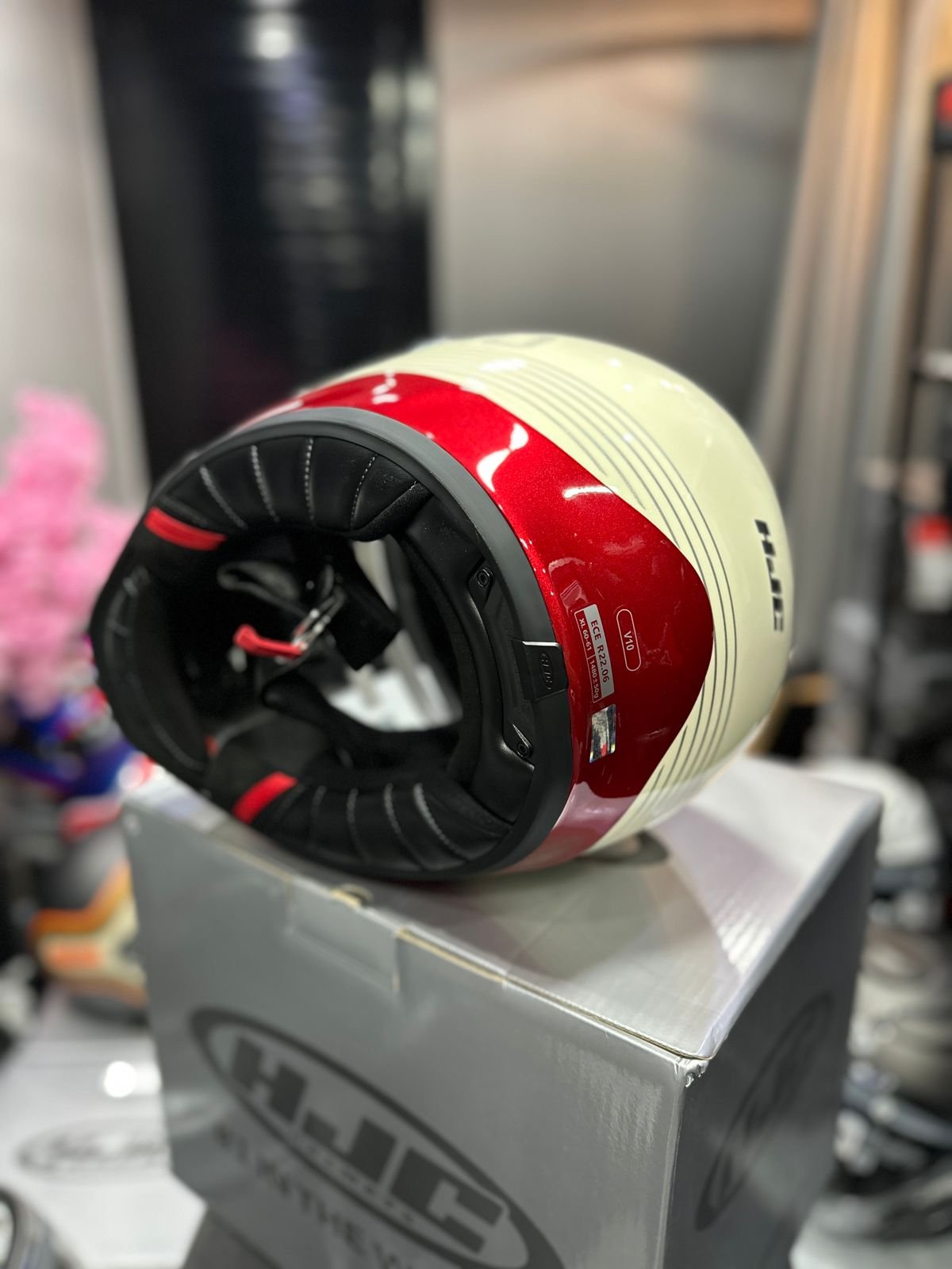 Casco HJC V10 Beich Vinotinto