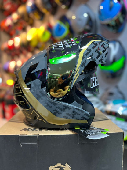 Casco Abatible Hax Amatista Wind Oro
