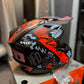 Casco HRO MX03 Racing Team Naranja Negro