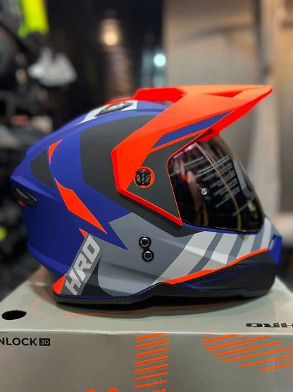 Casco Cross HRO MX3300 DV Yorchi Naranja