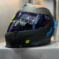 Casco SHAFT 502 DOT Solid Negro Azul