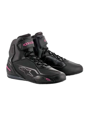 Botas ALPINESTARS Faster 3 DryStar Negras Rosadas