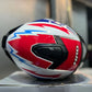 Casco HRO 506SP Firelight Blanco Rojo Azul