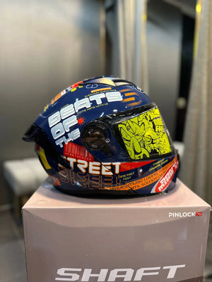 Casco Shaft 3820 SP Ride Fast Fest Azul