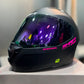 Casco SHAFT 549 SP Solid Negro Rosado
