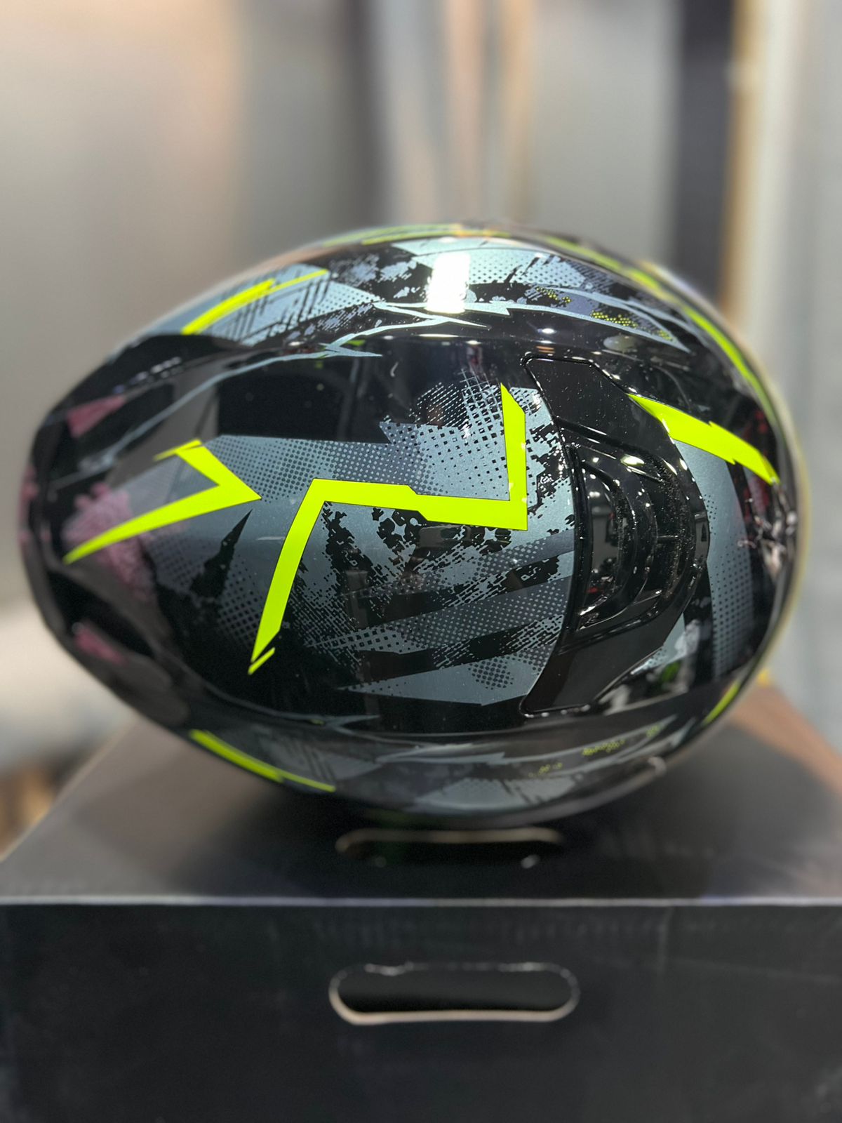 Casco SCORPION EXO 391 Clutter Gris Neon