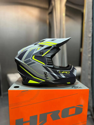 Casco HRO MX03 Ilfrato Gris