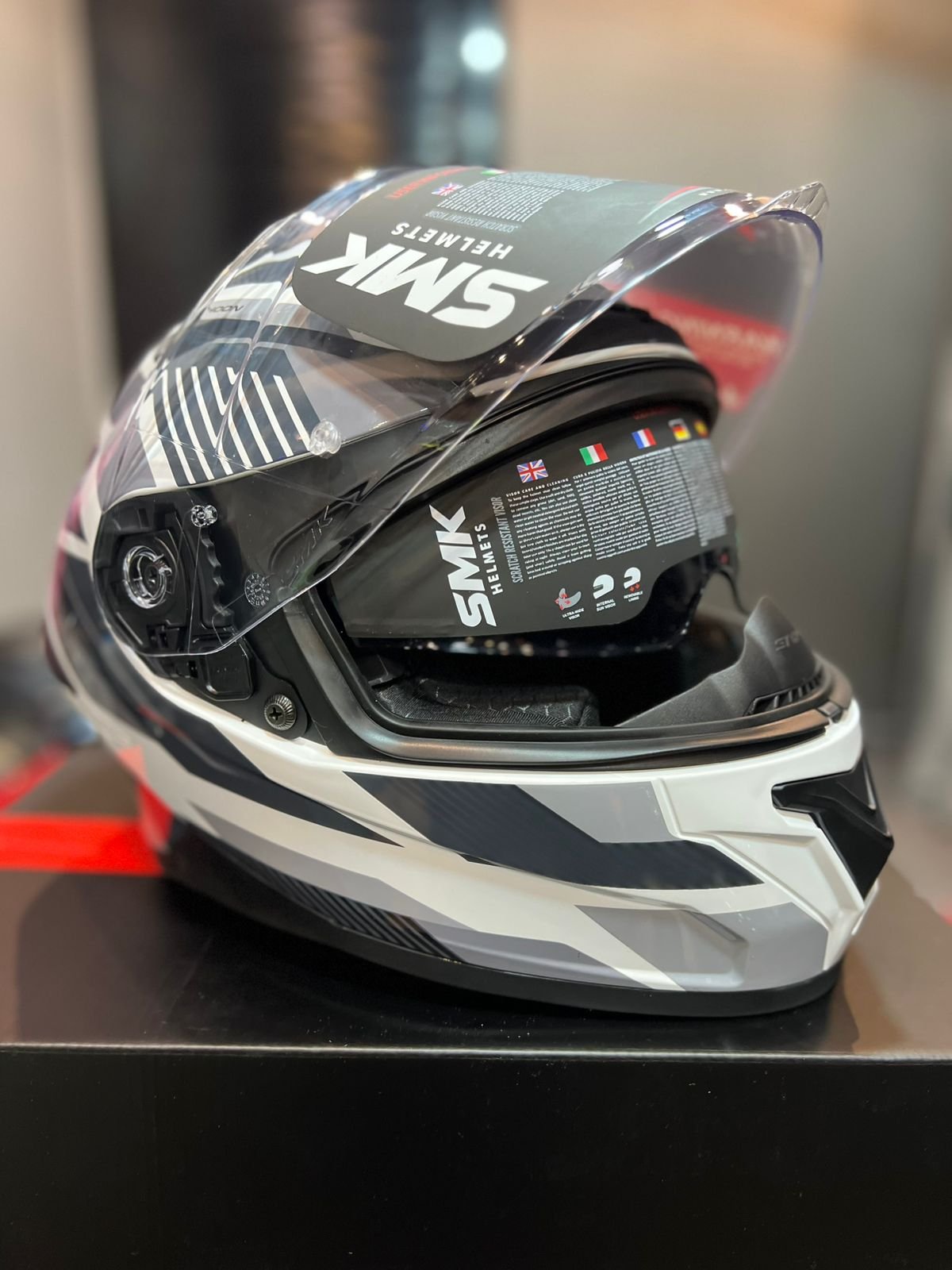 Casco SMK Typhoon Gris