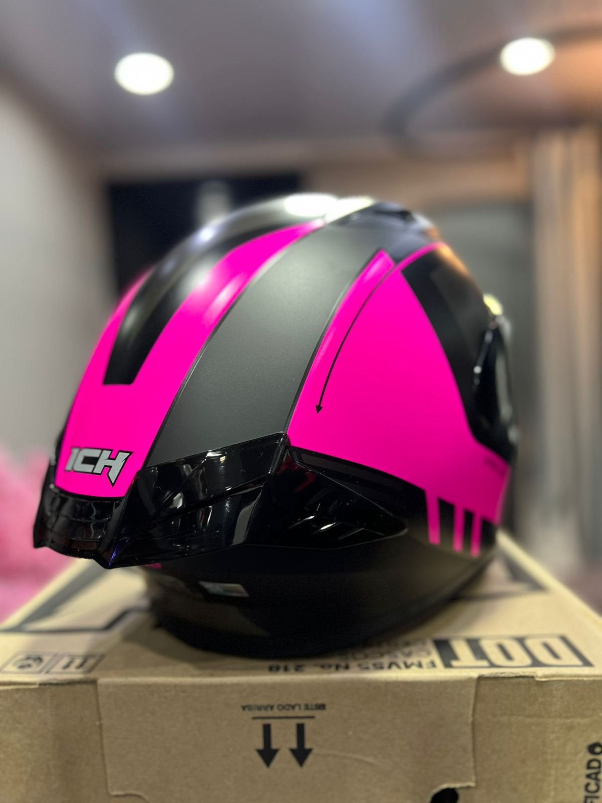 Casco ICH 503SP Duko Rosado