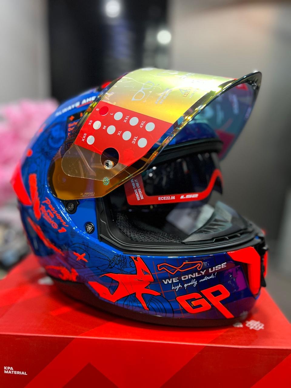 Casco LS2 FF808 Stream II GP Azul