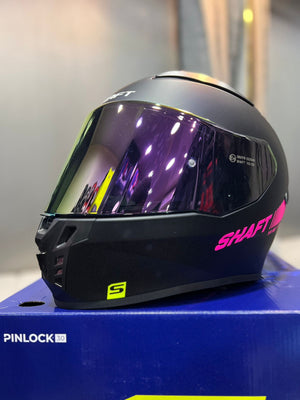 Casco SHAFT 584sp Negro Rosado