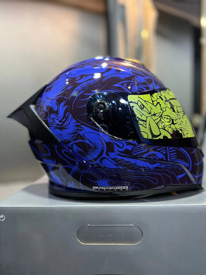 Casco SHAFT 502 DOT Thunder Morado