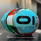 Casco KYT TT-REVO Leopard Prl Tricolore.