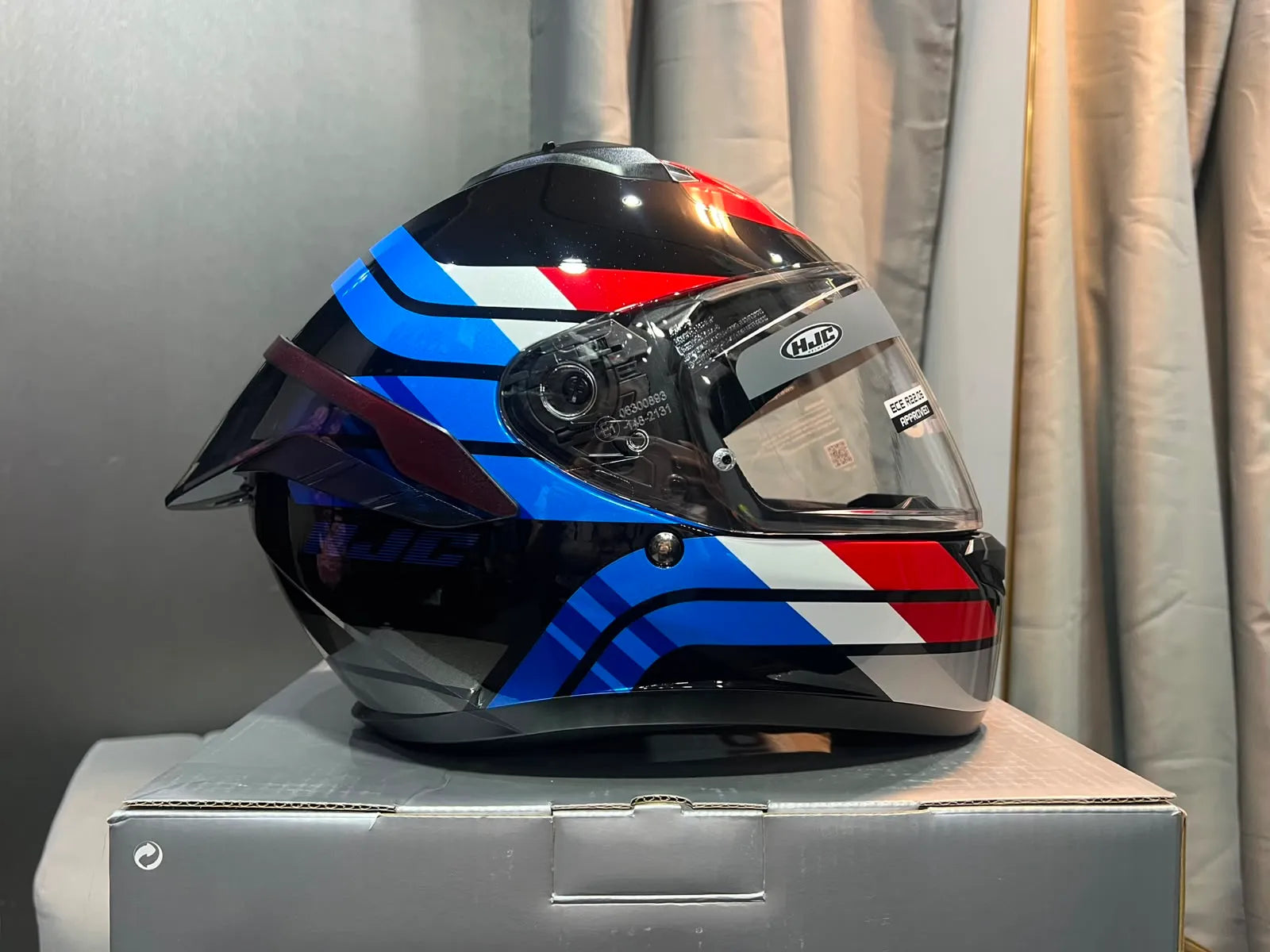 Casco HJC C10 HIPER - AZUL ROJO