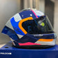 Casco SHAFT 596 sp Azul Naranja