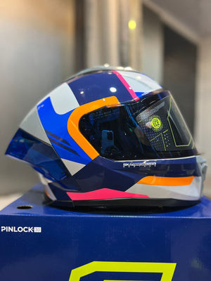 Casco SHAFT 596sp Azul Naranja