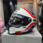 Casco HJC V10 Blanco Azul Rojo