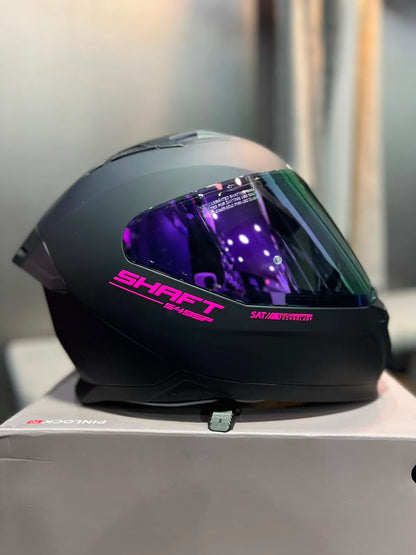 Casco SHAFT 549 SP Solid Negro Rosado
