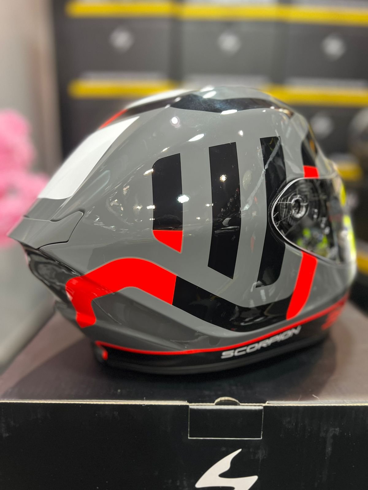 Casco SCORPION EXO 391 AROK Gris Rojo