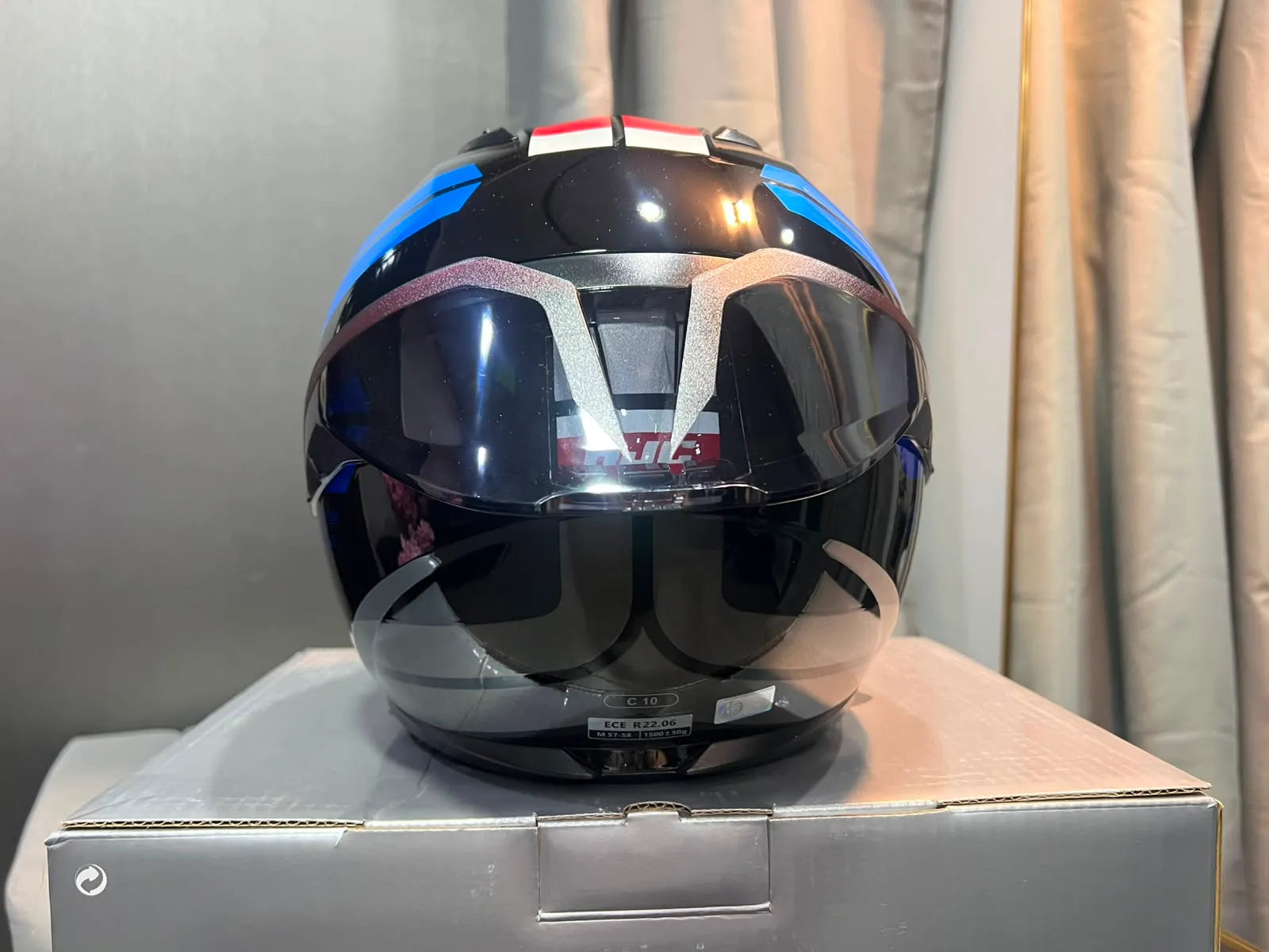 Casco HJC C10 HIPER - AZUL ROJO