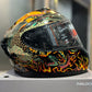 Casco SHAFT PRO SERIES 610 DV Llamas Negro