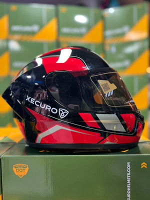 Casco Integral XECURO 921 Neo Rojo Negro