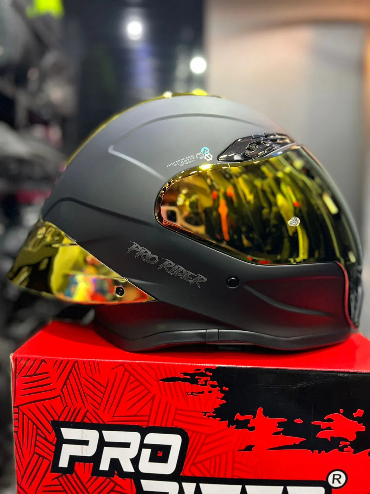 Casco PRO RIDER 711 Negro Dorado