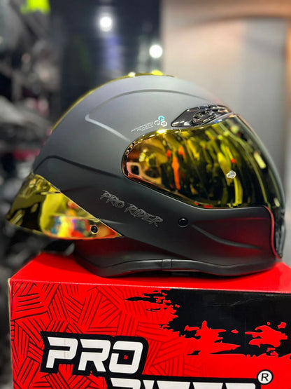 Casco PRO RIDER 711 Negro Dorado