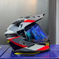Casco Multiproposito SHAFT MX360 Misho Gris Rojo