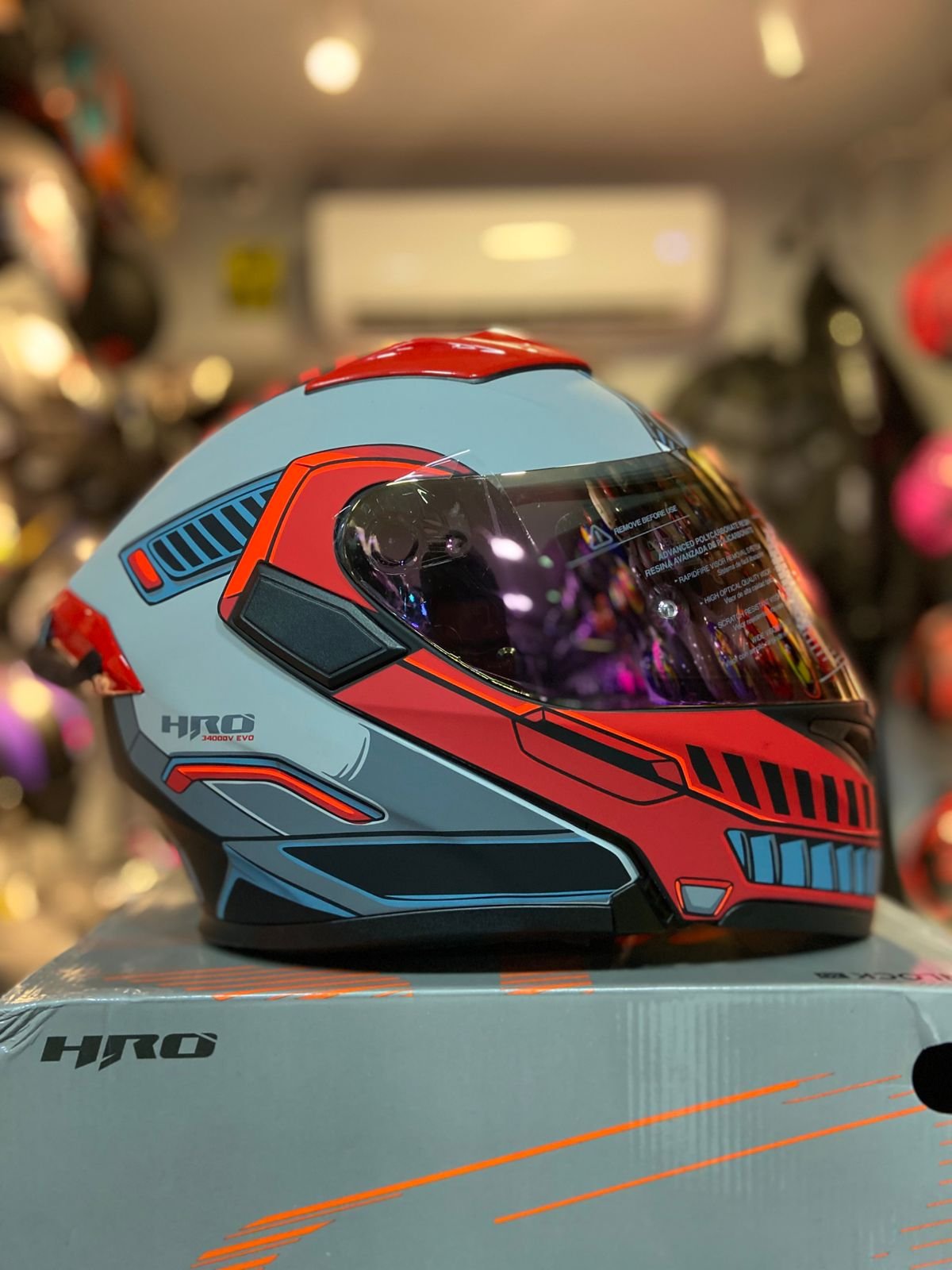 Casco Abatible HRO 3400DV Evo Rover Rojo