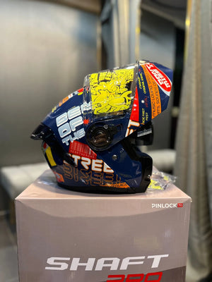 Casco Shaft 3820 SP Ride Fast Fest Azul