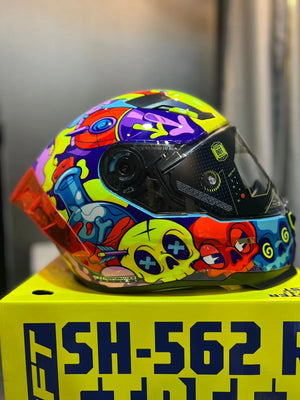 Casco Integral SHAFT 562R Dreams Azul Naranja