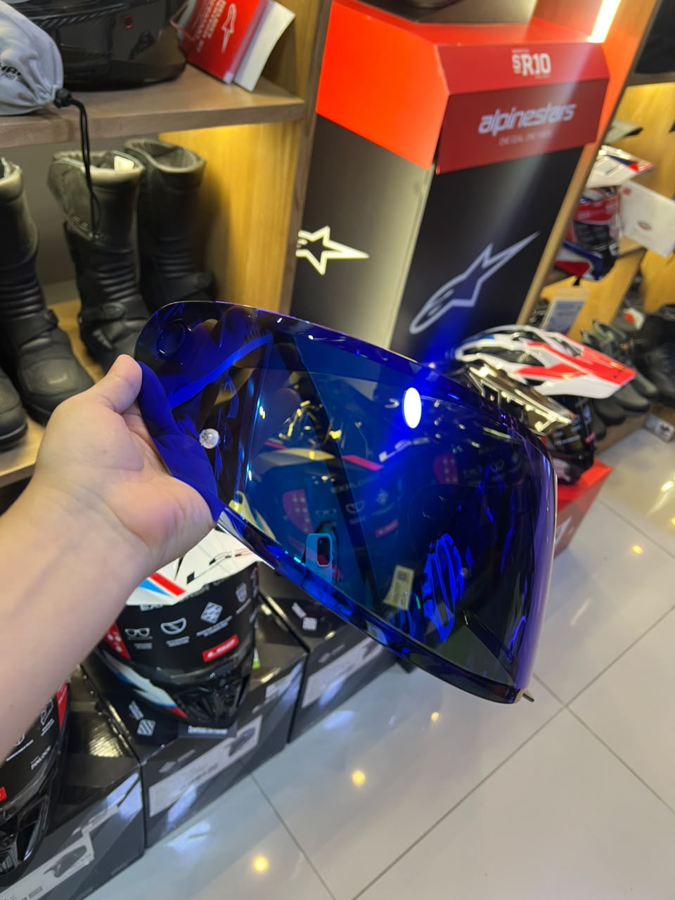VISOR HJC C10 - AZUL