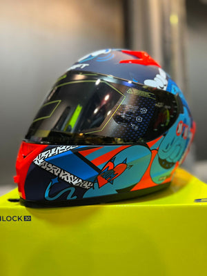 Casco SHAFT 526 SP Evo Unglorious Dogs Azul