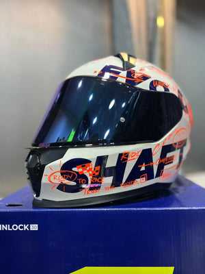 Casco Integral SHAFT 560 EVO Notes Naranja