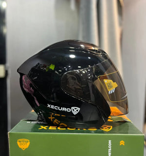 Casco Abierto XECURO 710 Negro Brillante