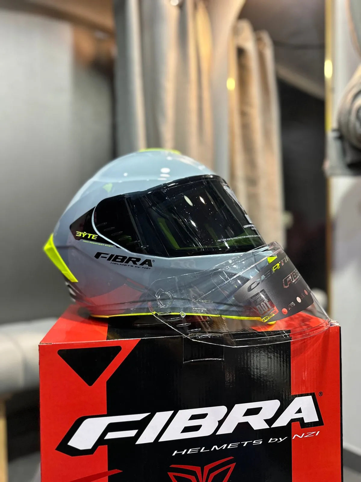 Casco FIBRA Byte Steam Gris