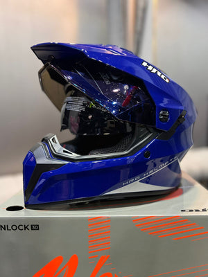 Casco Cross HRO MX340 DV Soiid Azul
